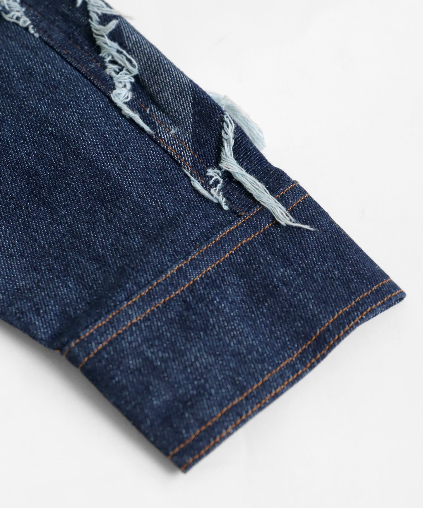 Denim Switching Shirt Tops Unisex