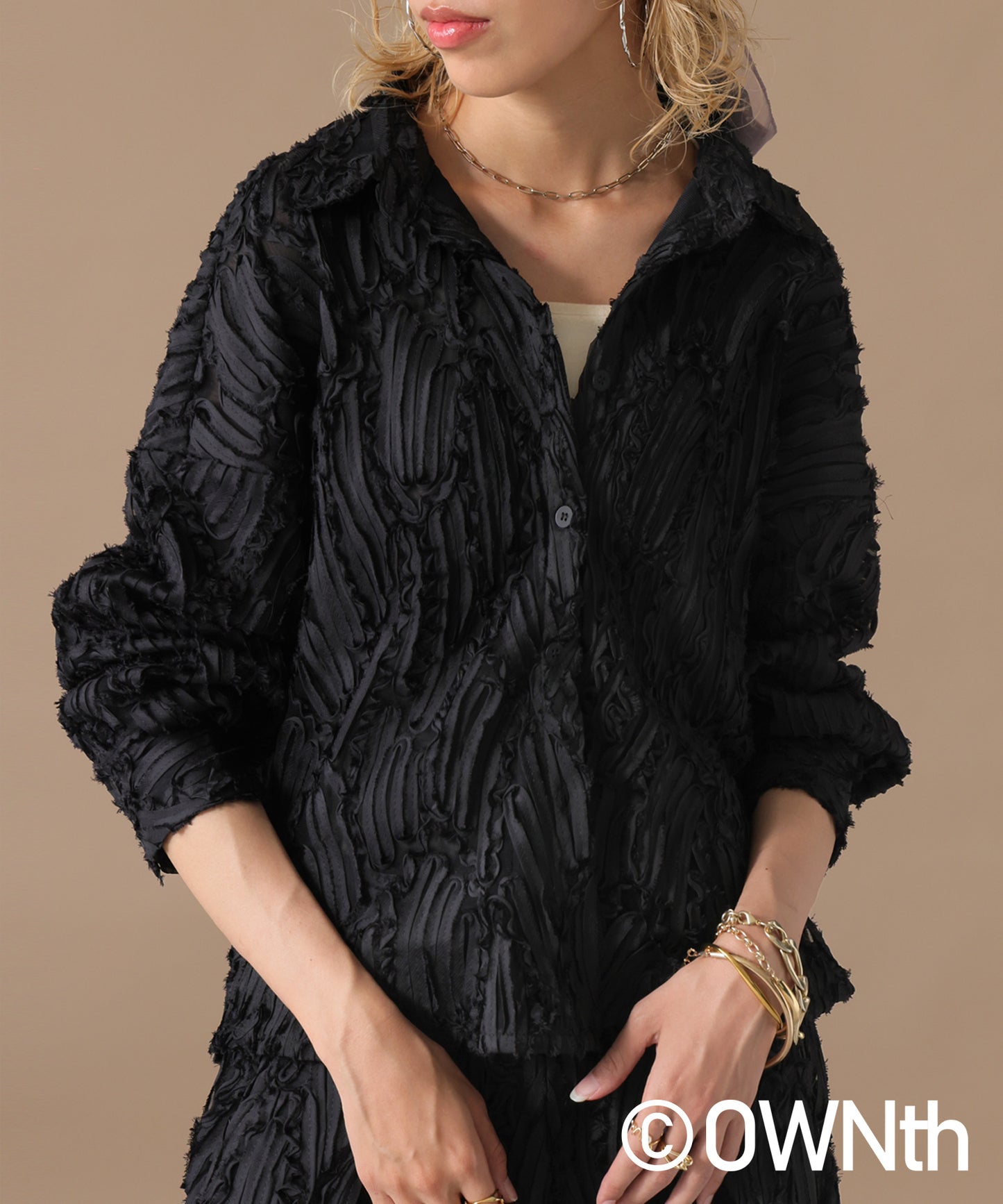 OWNth Tape Design Shirt Ladies