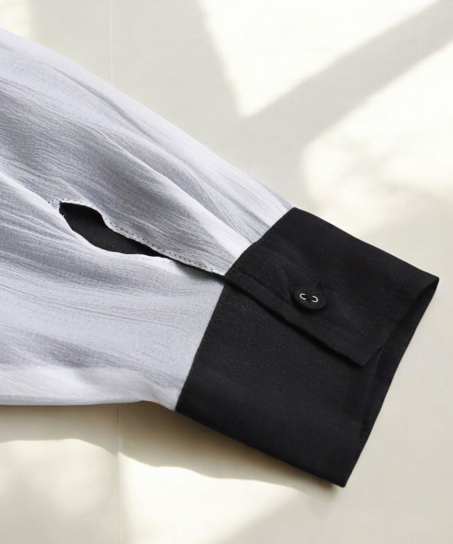 Ladies Bicolor Logo Embroidery 2-Way Shirt