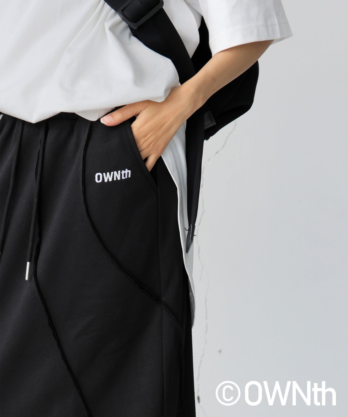 OWNth Ladies Fleece Linking Design Skirt