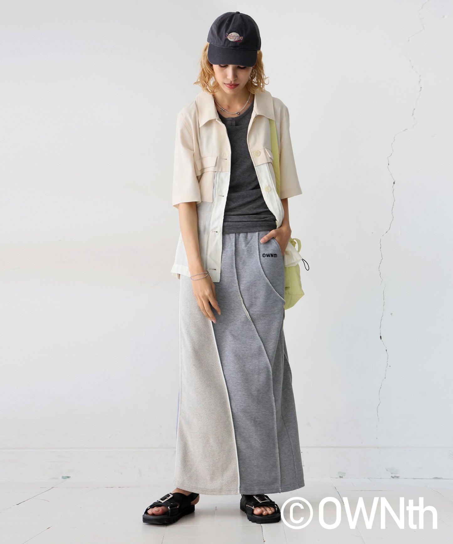 OWNth Ladies Fleece Linking Design Skirt