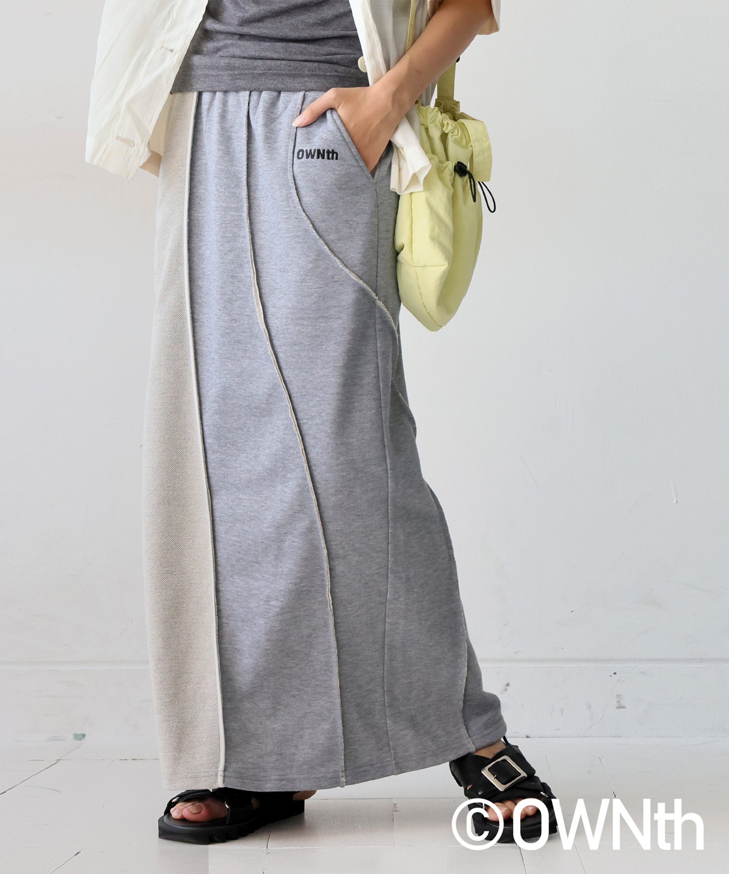OWNth Ladies Fleece Linking Design Skirt