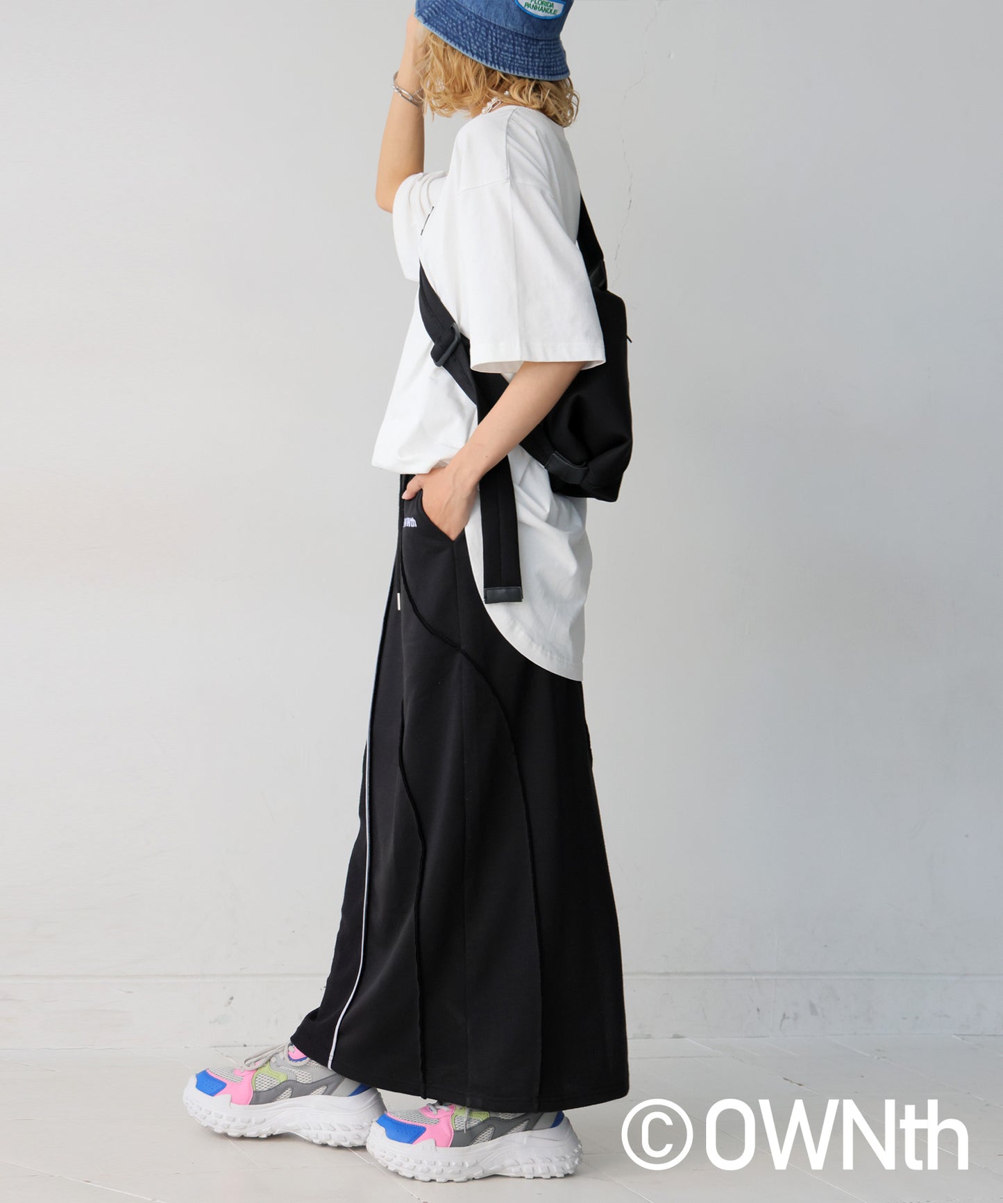 OWNth Ladies Fleece Linking Design Skirt