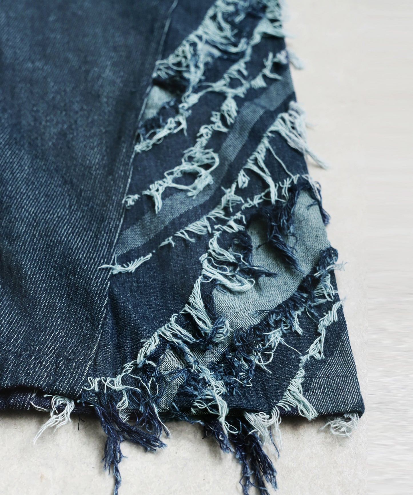 OWNth Denim Pants With Contrasting Designs Unisex