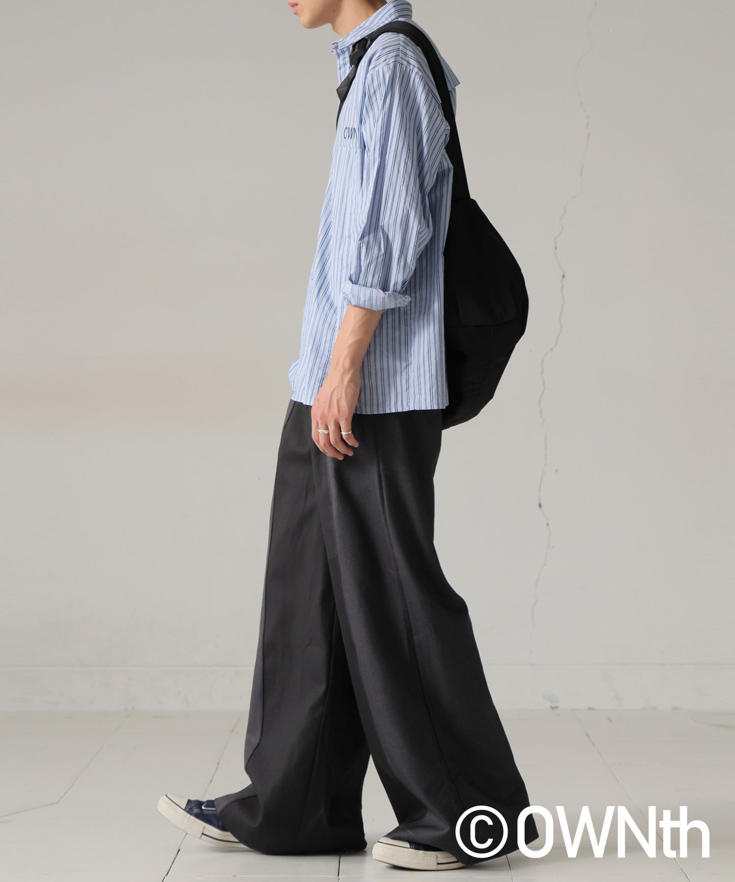OWNth Mixed Material Design Pants Unisex
