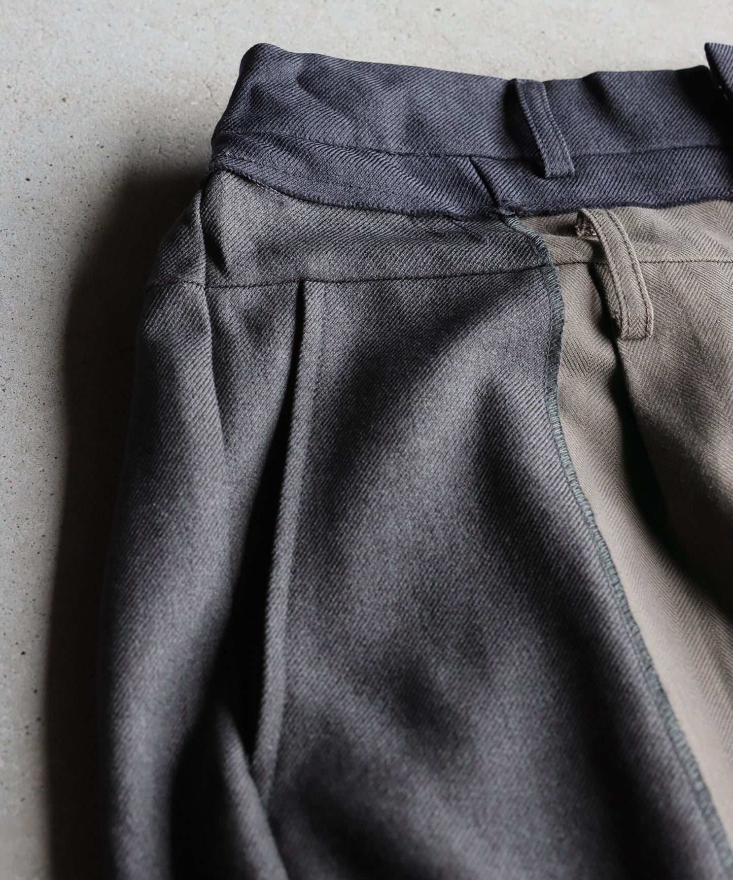 OWNth Mixed Material Design Pants Unisex