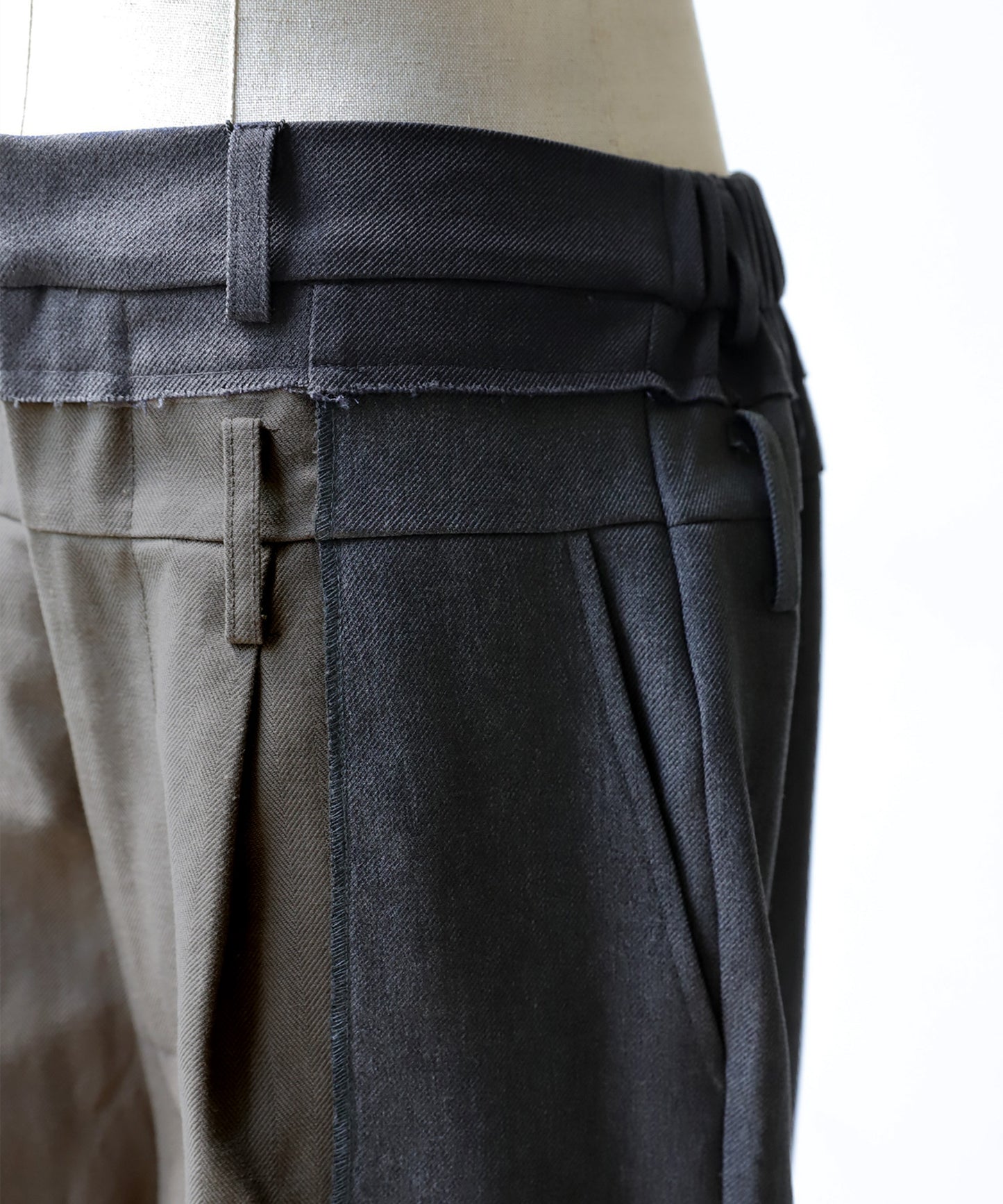 OWNth Mixed Material Design Pants Unisex