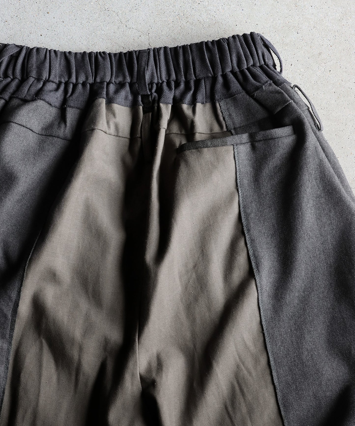 OWNth Mixed Material Design Pants Unisex