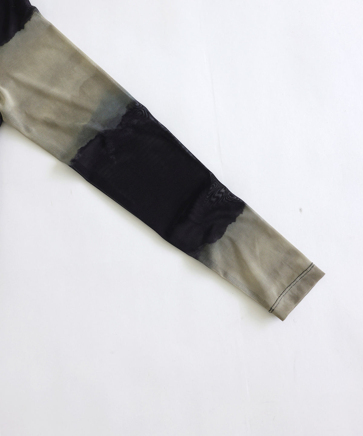 OWNth Nuanced Pattern Drawstring Mesh Sheer Top Ladies