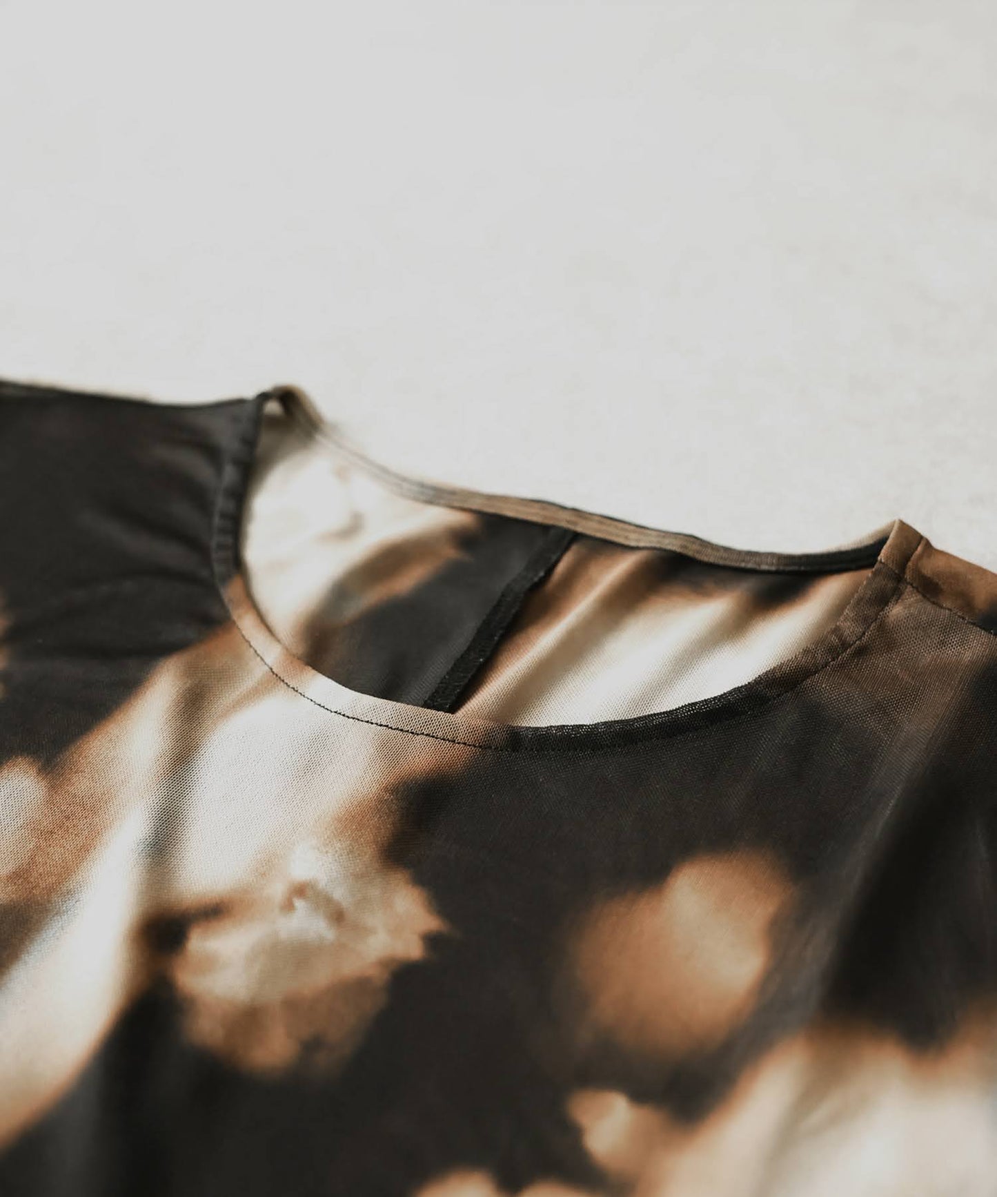 Sheer Art Print Dress Ladies