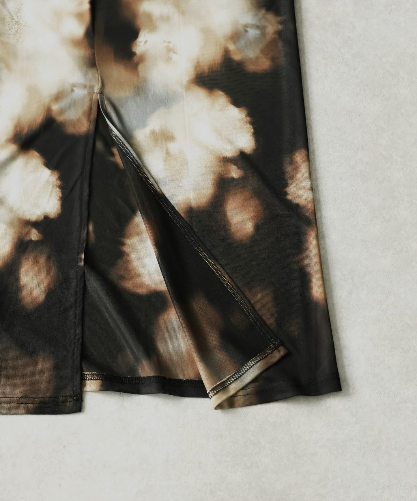 Sheer Art Print Dress Ladies