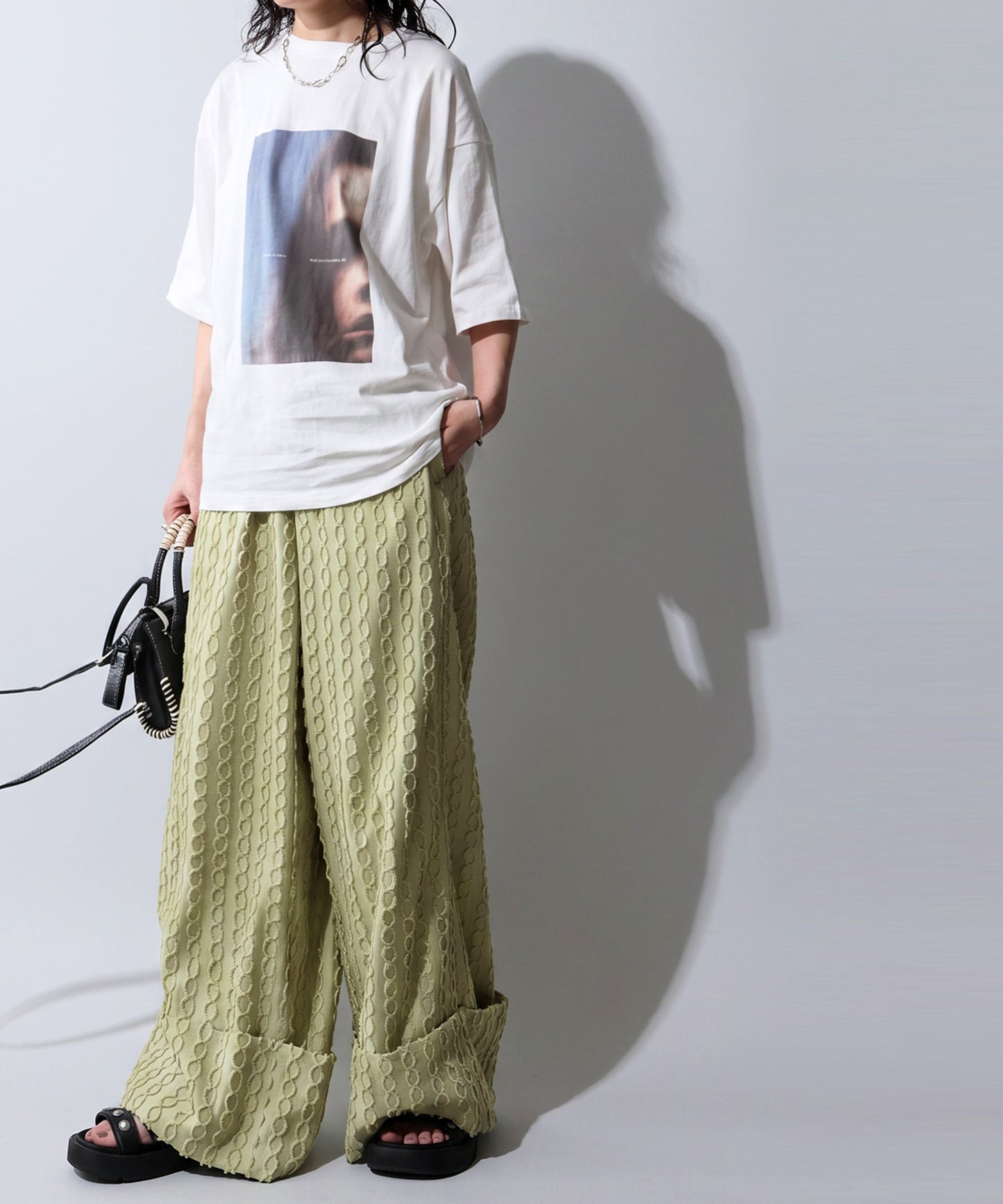 OWNth Sheer Photo Print Tulle T-Shirt Ladies
