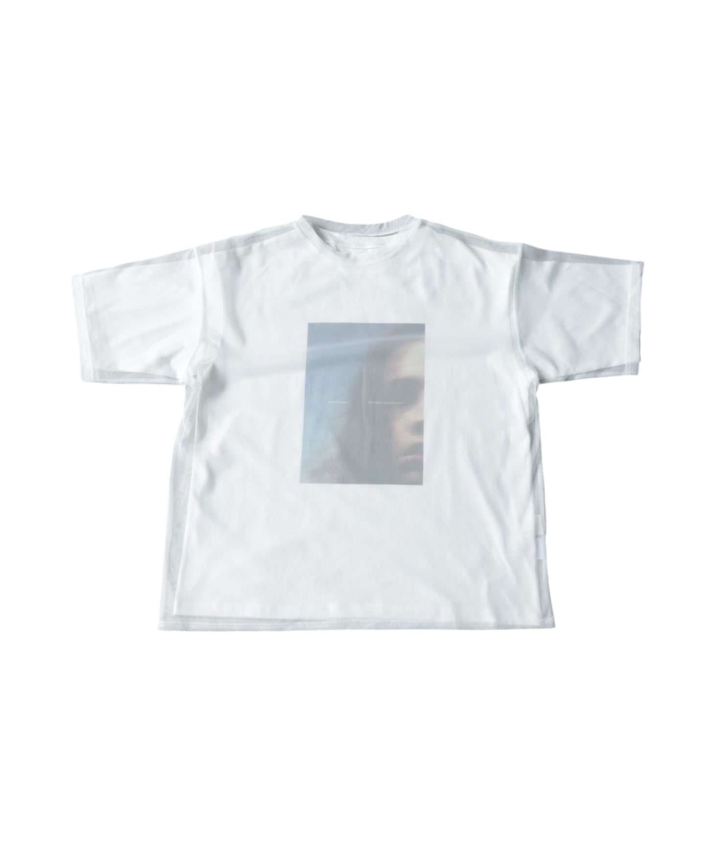 OWNth Sheer Photo Print Tulle T-Shirt Ladies