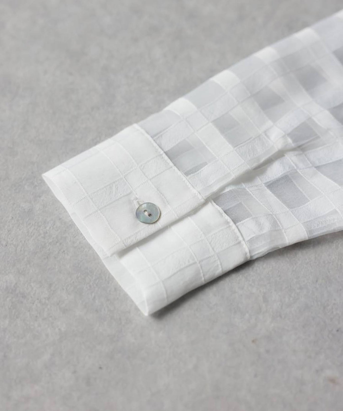 Checked Sheer Shirt Ladies