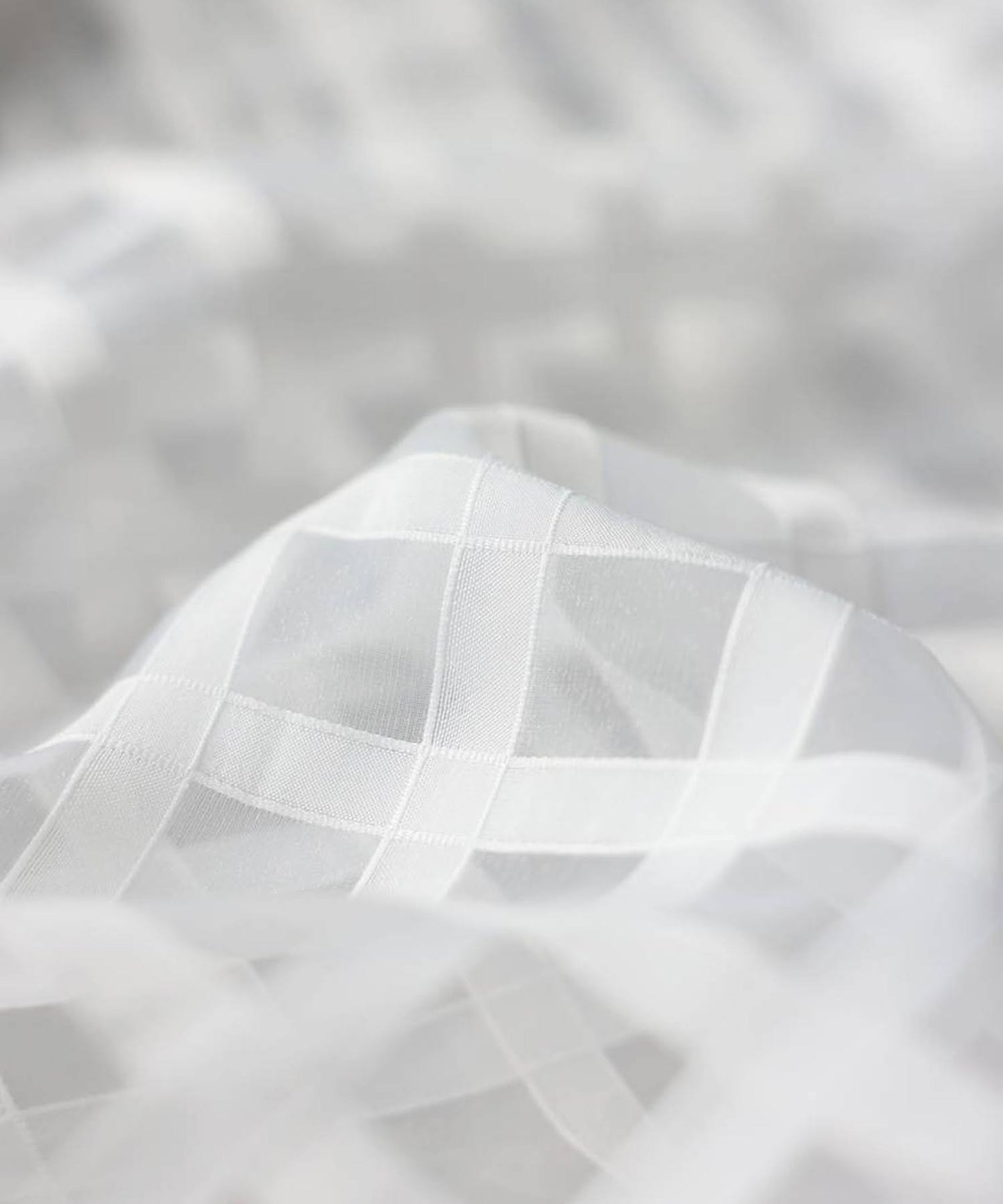 Checked Sheer Shirt Ladies