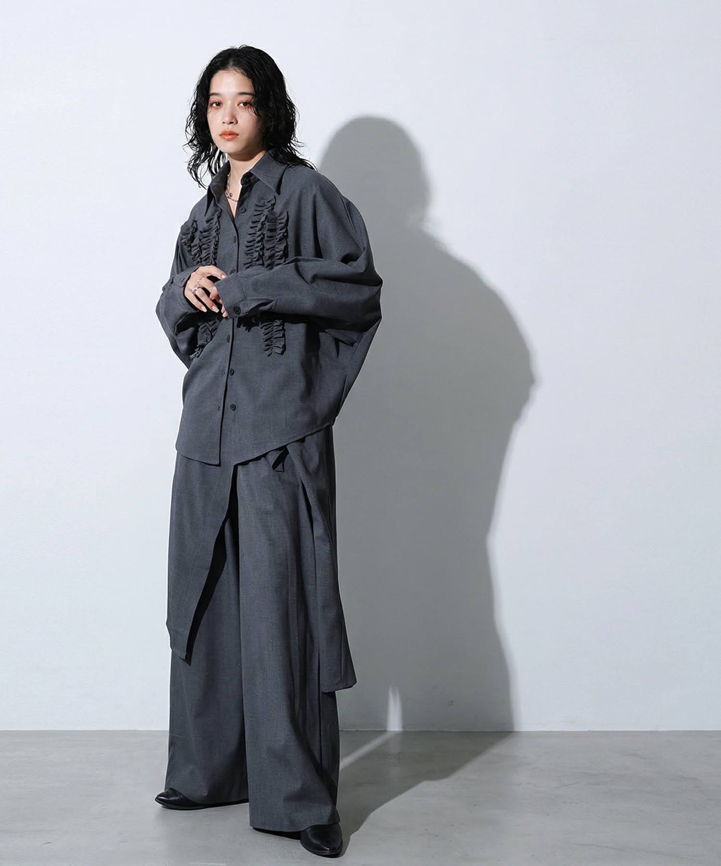 Ruffle Design Shirt Ladies