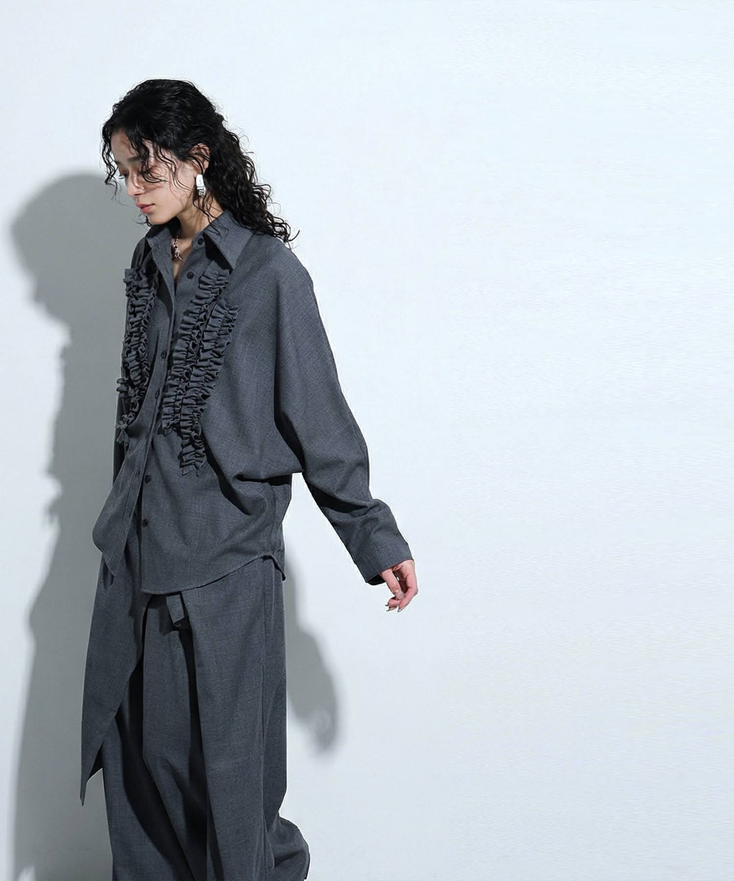 Ruffle Design Shirt Ladies