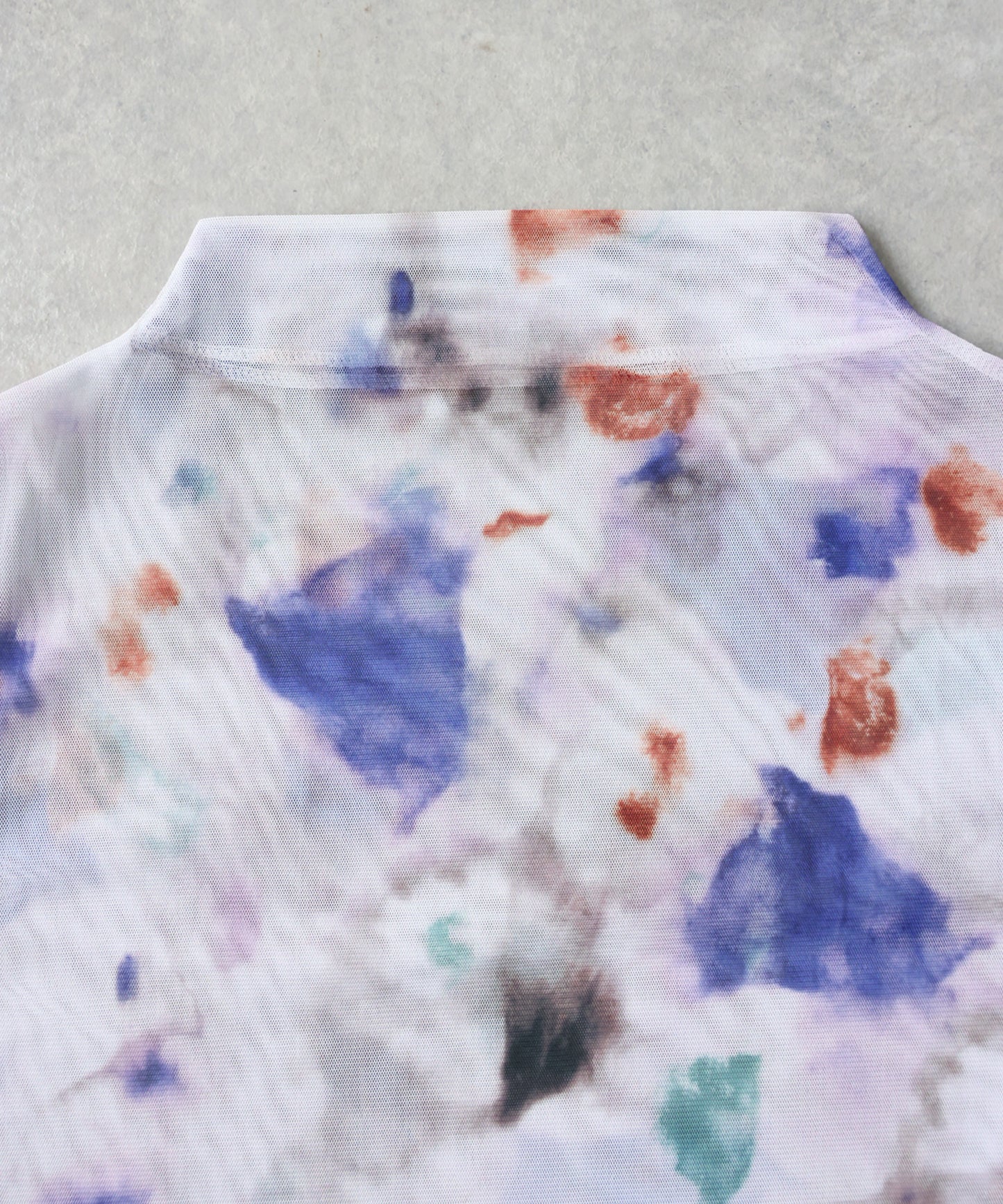 OWNth Watercolor Print Art Print Sheer Cut And Sew Top Ladies