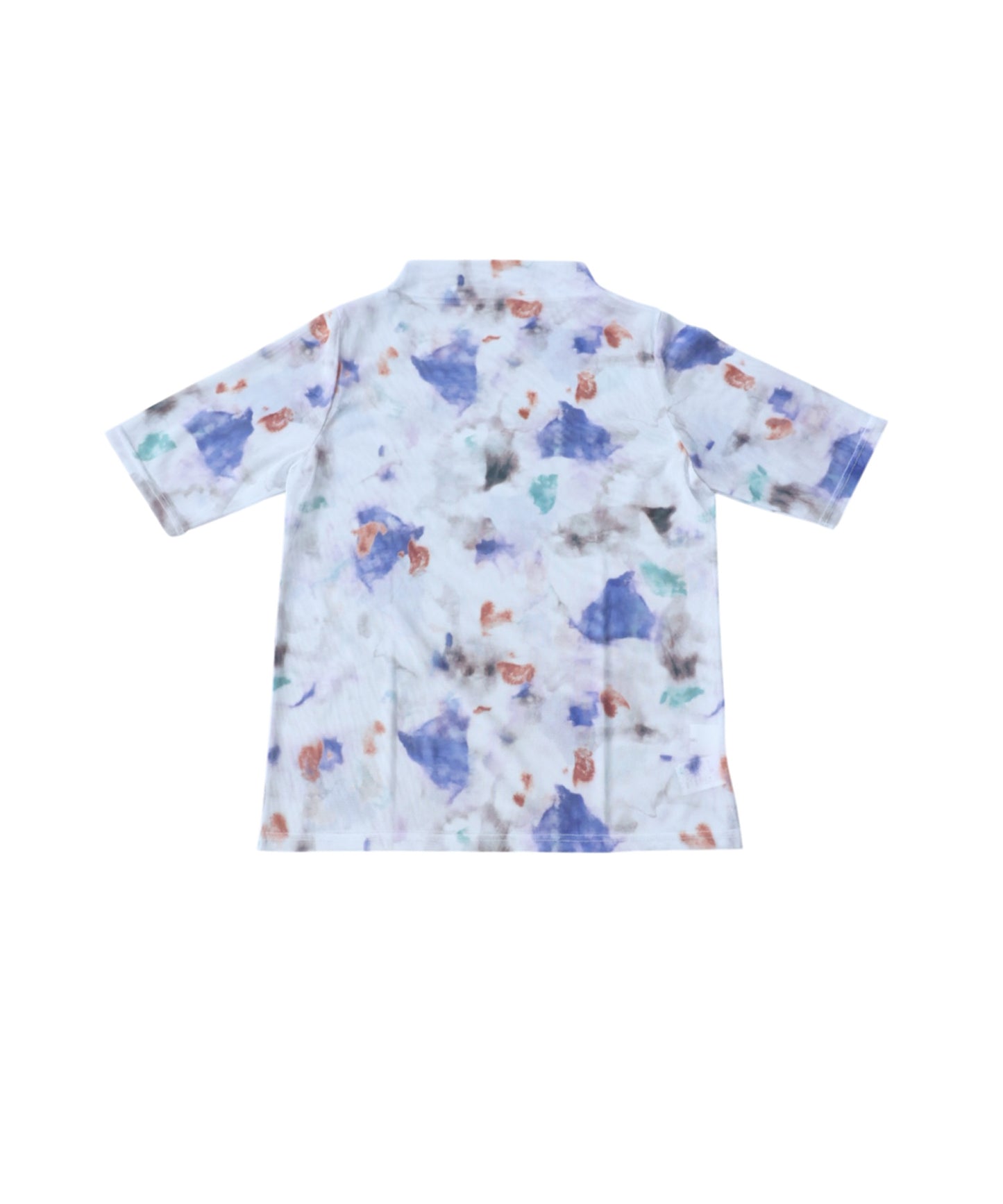 OWNth Watercolor Print Art Print Sheer Cut And Sew Top Ladies