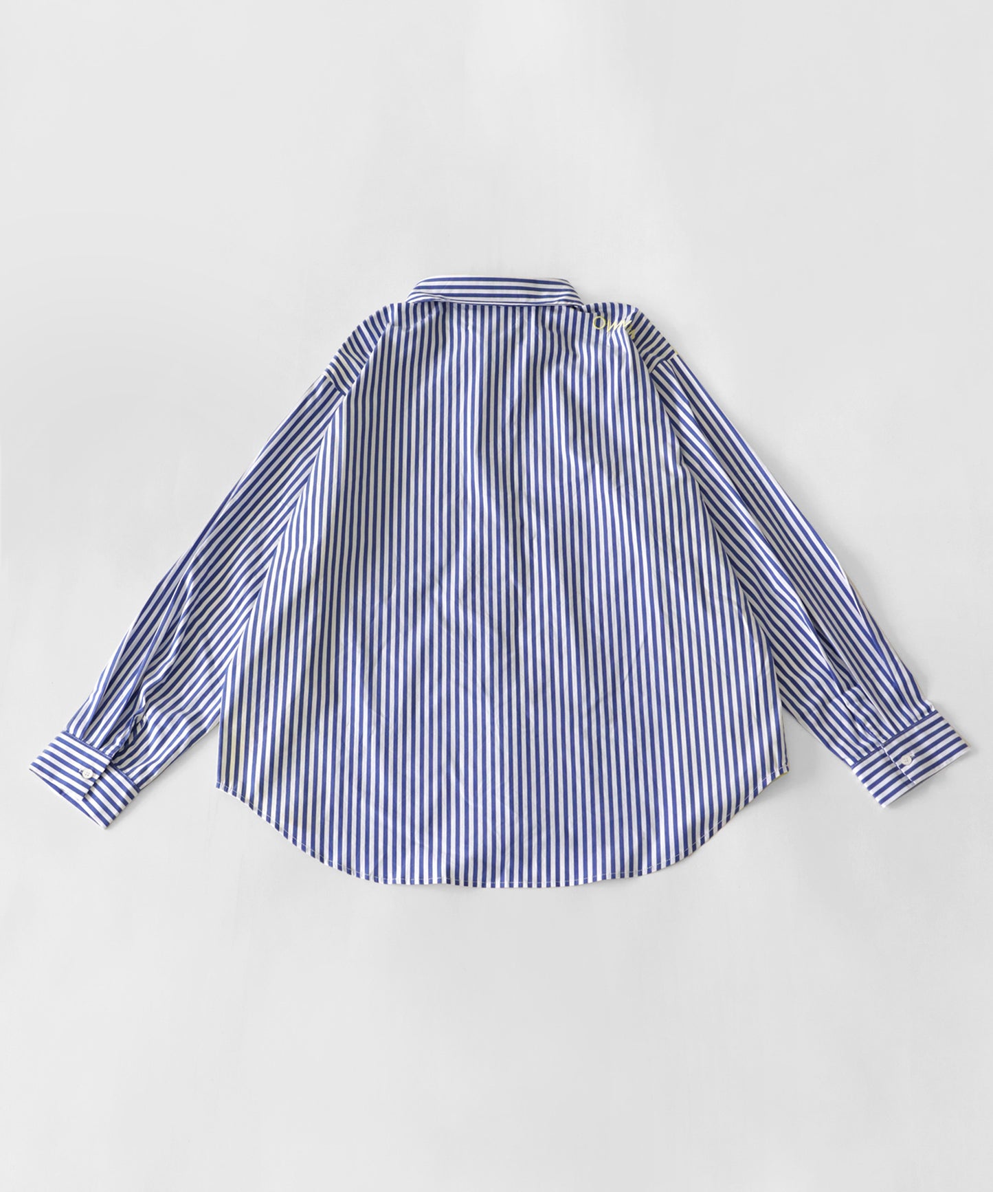 Color docking striped shirt Ladies