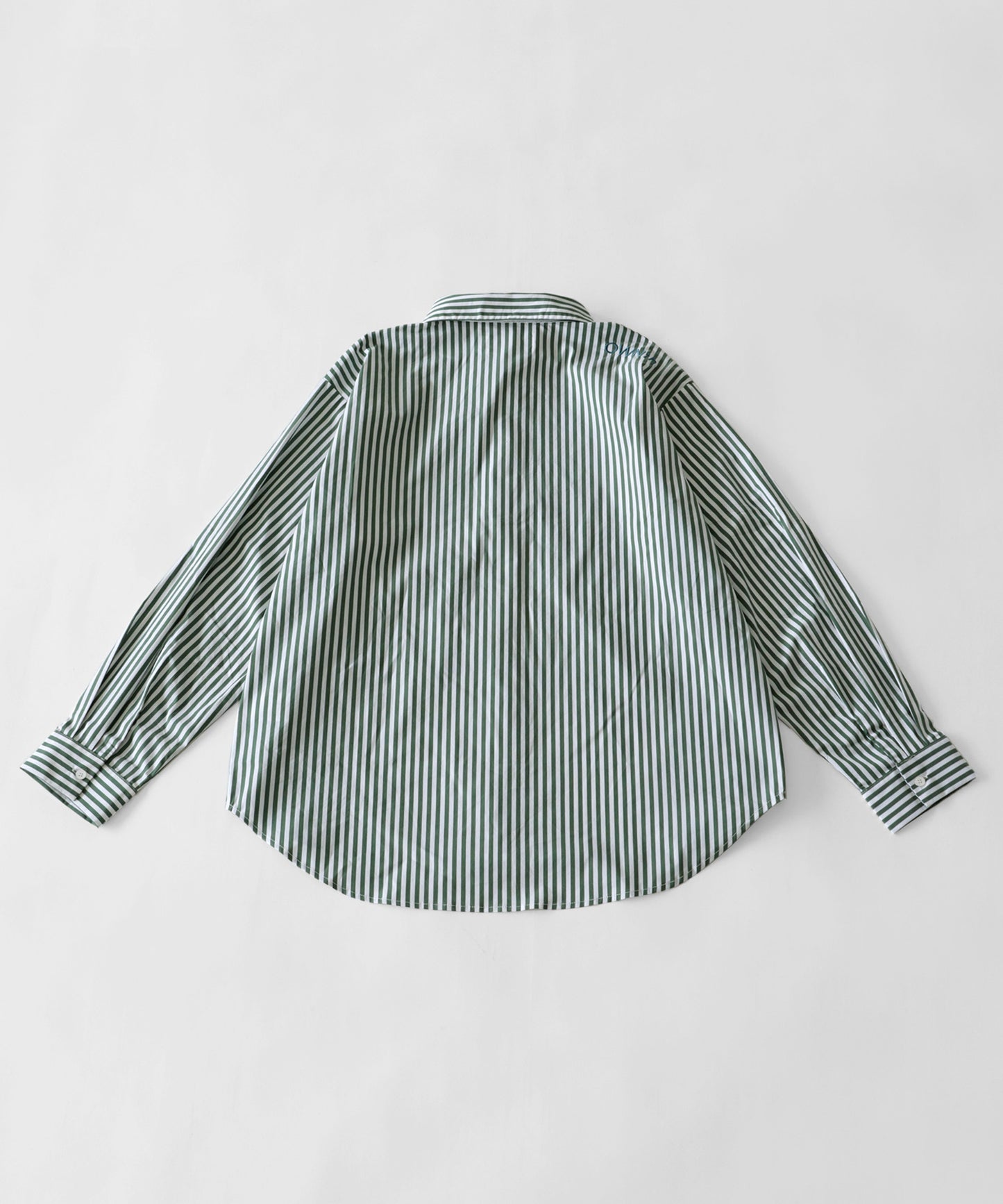 Color docking striped shirt Ladies