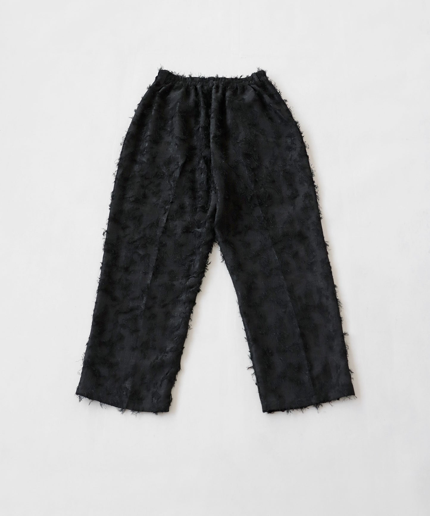 Fringe Jacquard Wide Straight Pants Unisex