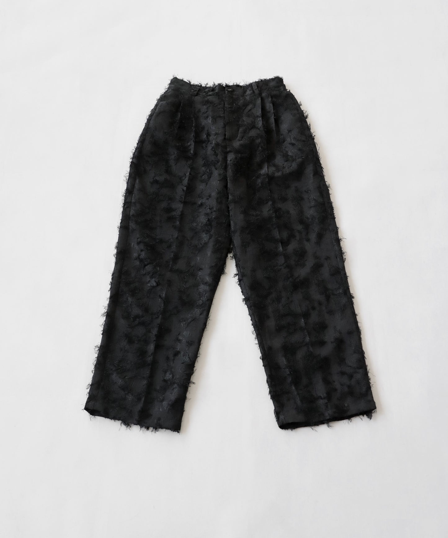 Fringe Jacquard Wide Straight Pants Unisex