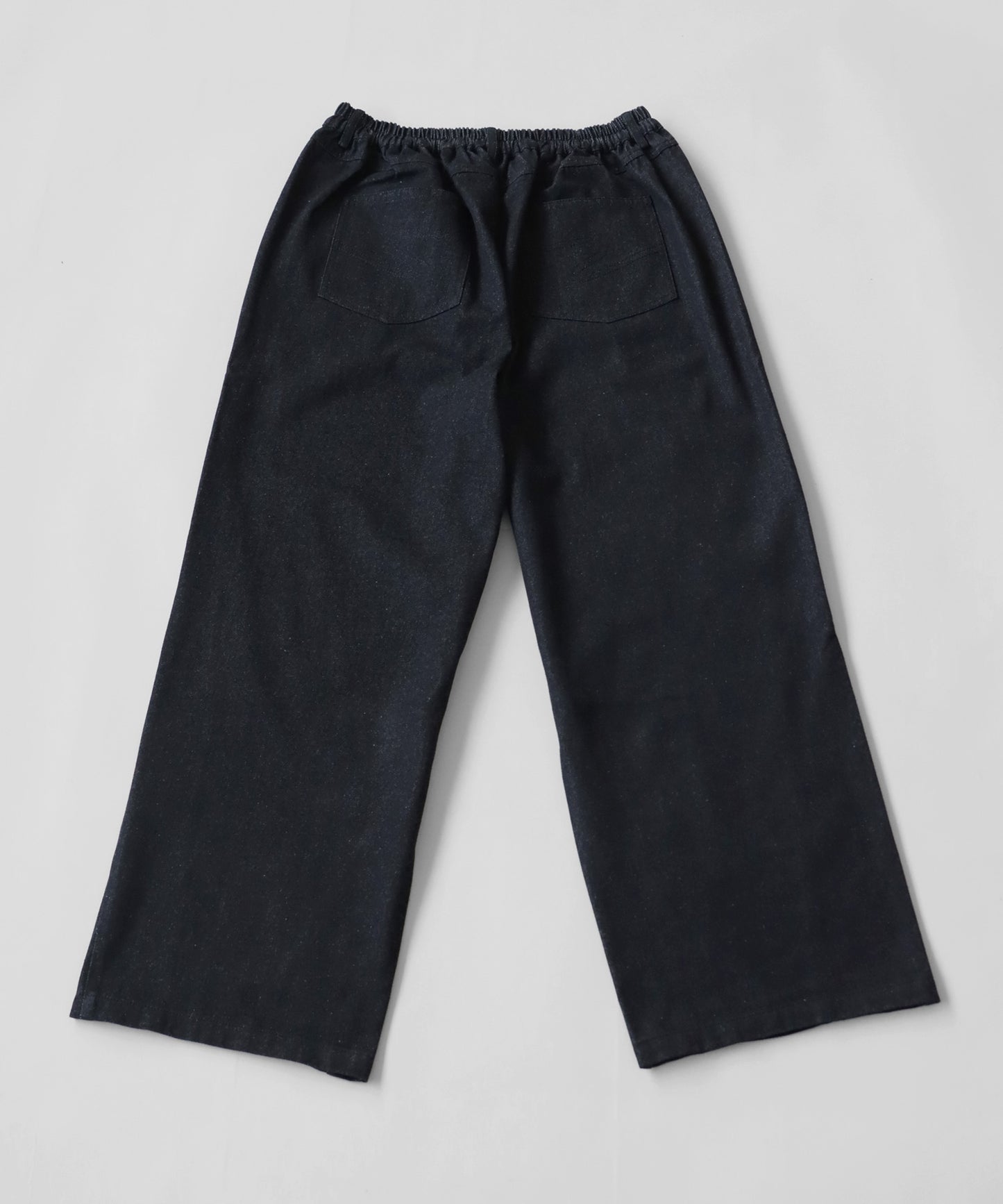 Bicolor denim docking Tapered pants Unisex