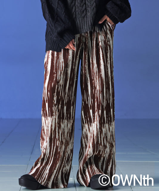 Self-Cut Pattern Pants Unisex