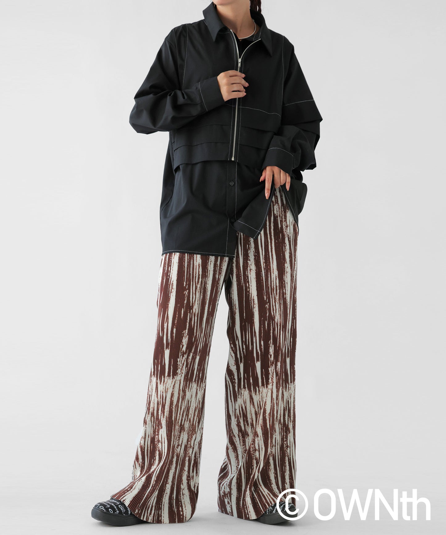 Self-Cut Pattern Pants Unisex