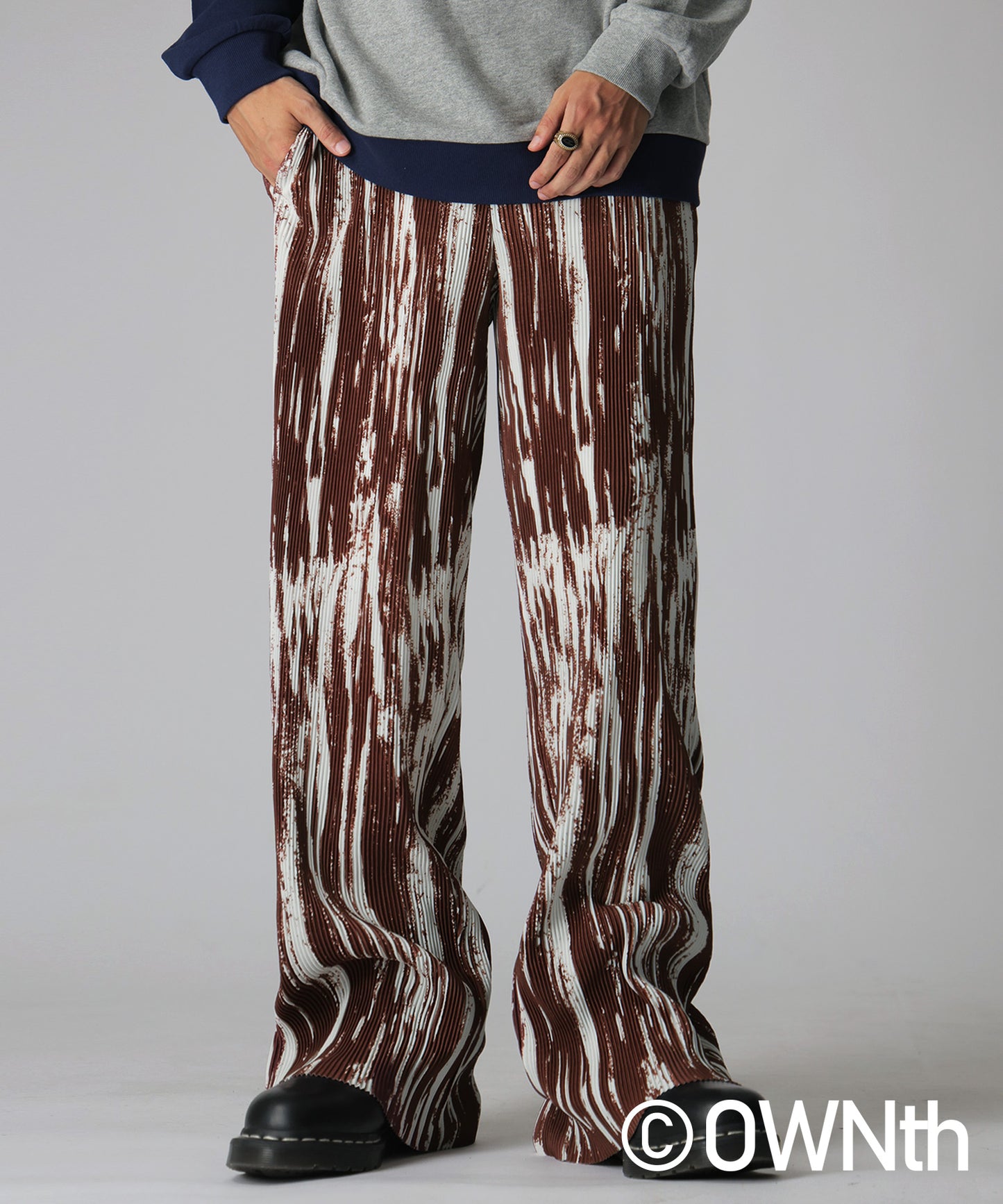 Self-Cut Pattern Pants Unisex