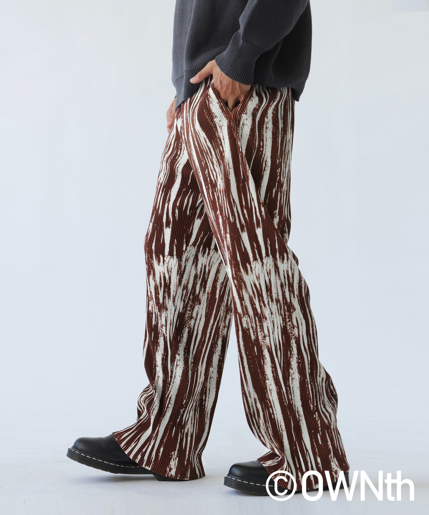 Self-Cut Pattern Pants Unisex