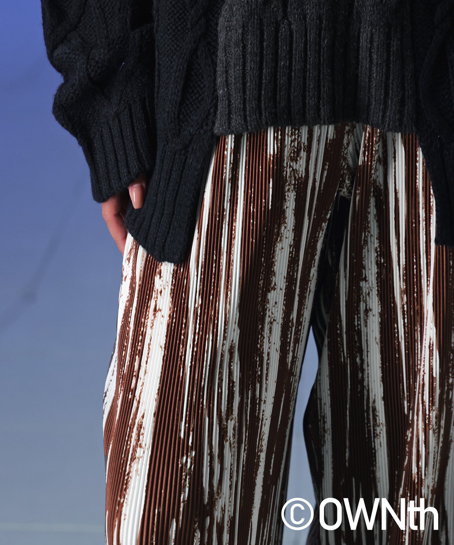 Self-Cut Pattern Pants Unisex