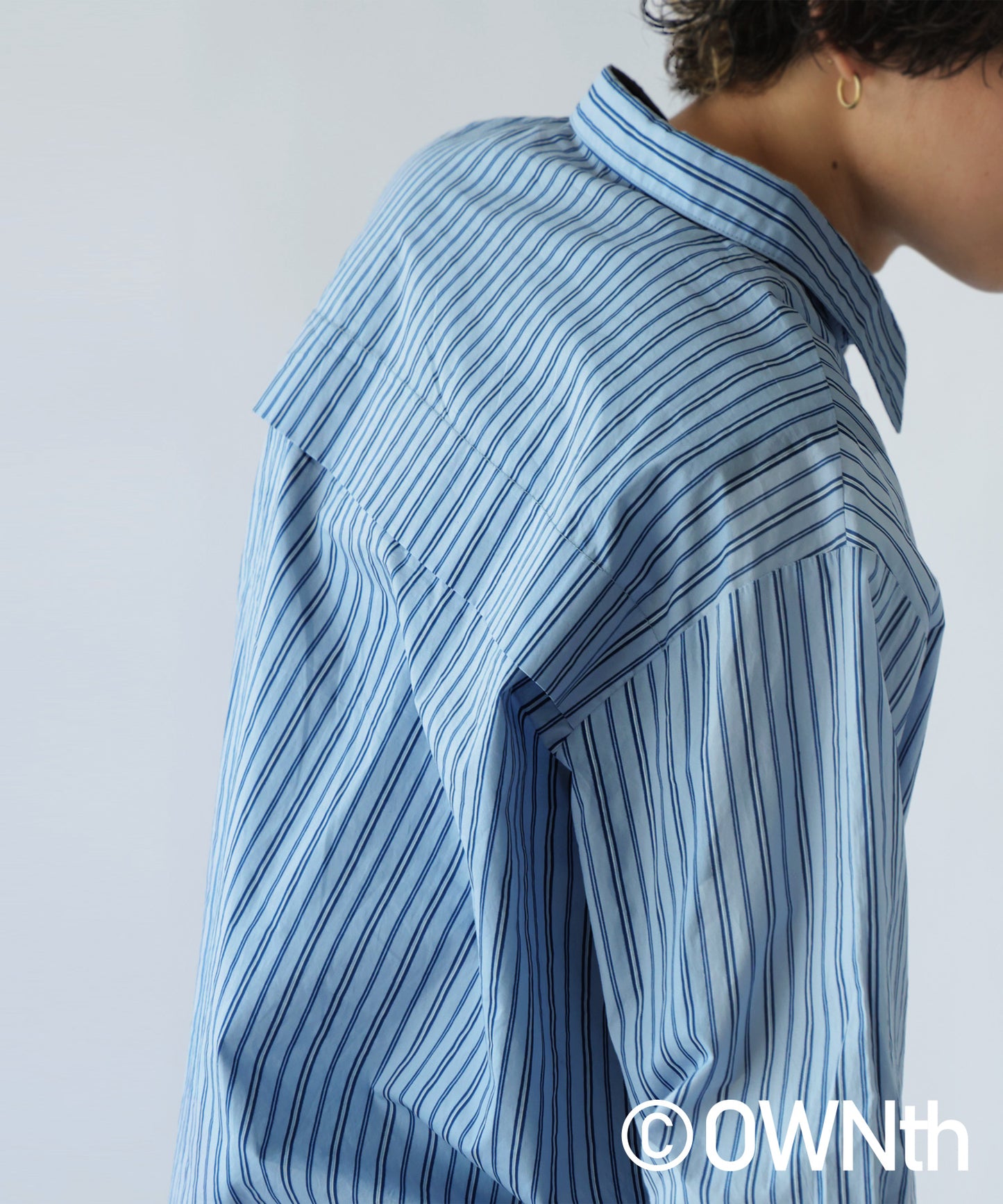 Design Switching Stripe Shirt Unisex