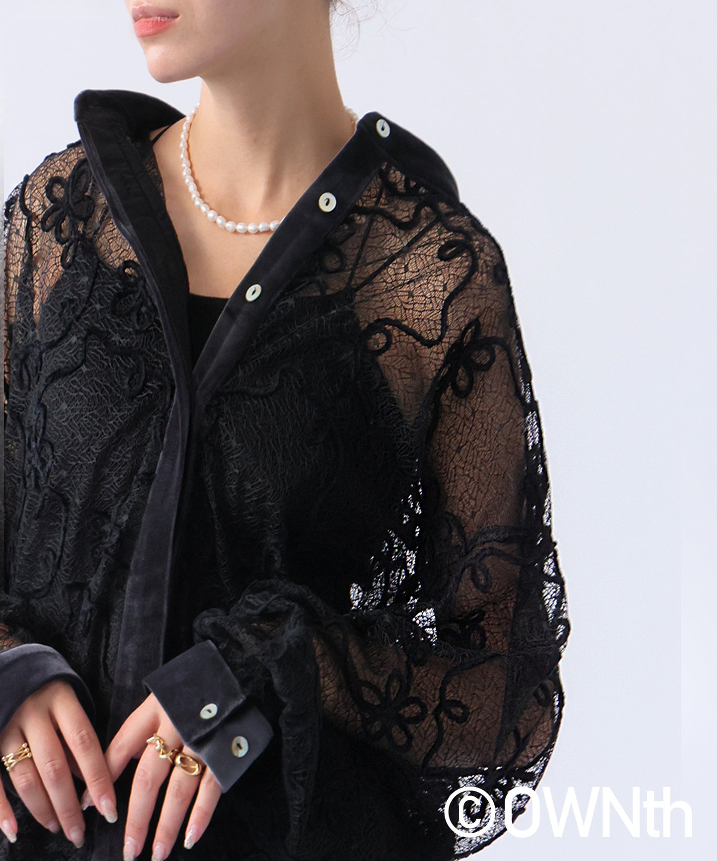 OWNth Mall Lace Shirt Tops Ladies