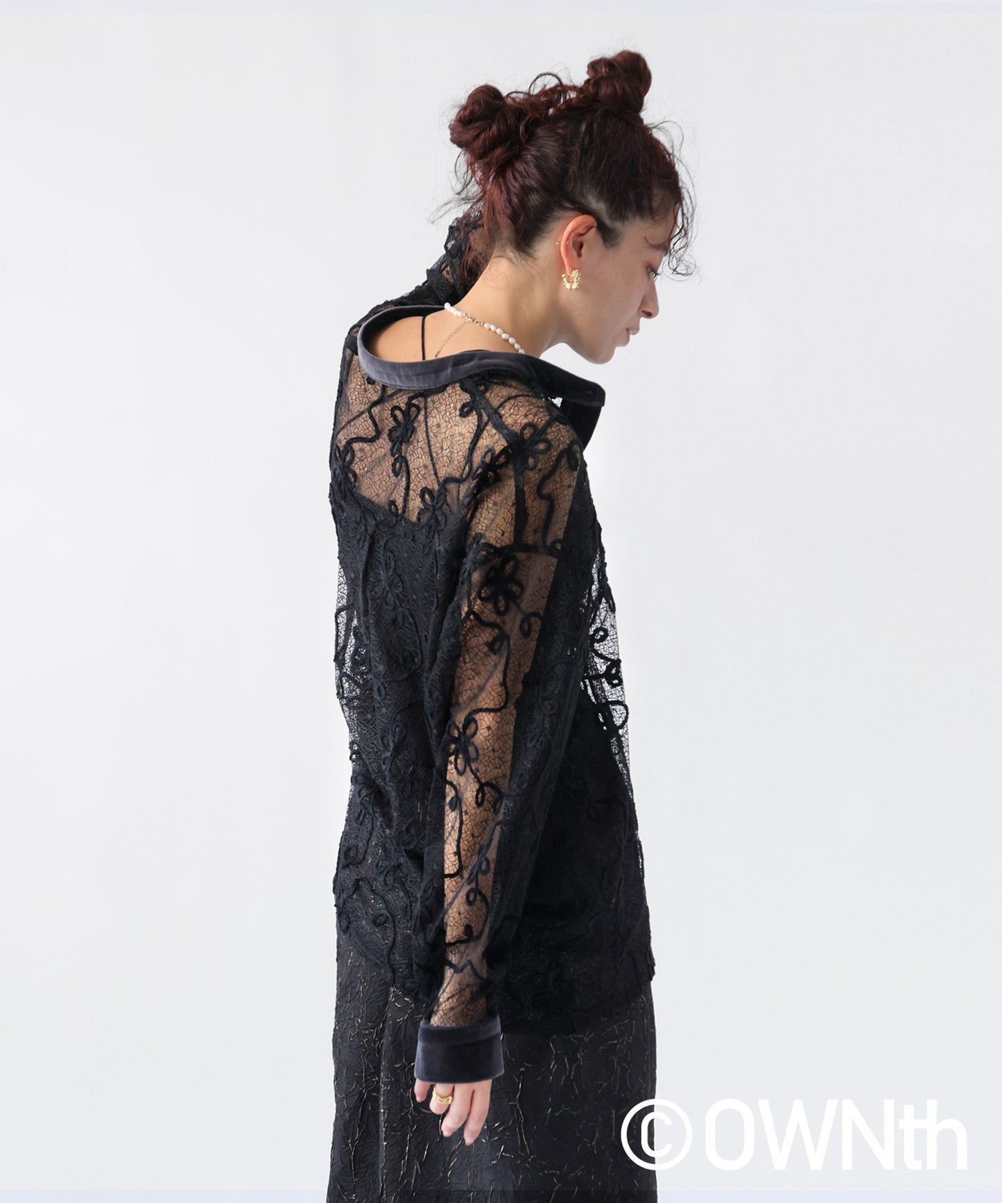 OWNth Mall Lace Shirt Tops Ladies