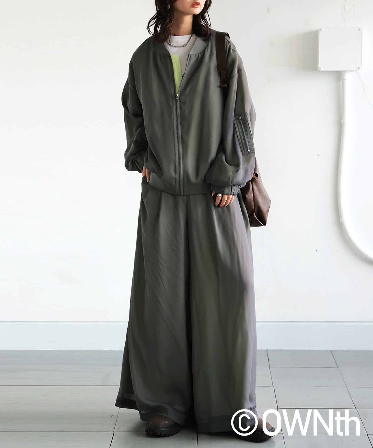 OWNth Sheer Blouson Ladies