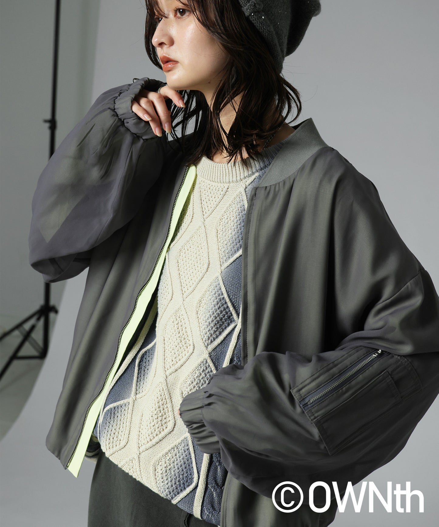 OWNth Sheer Blouson Ladies