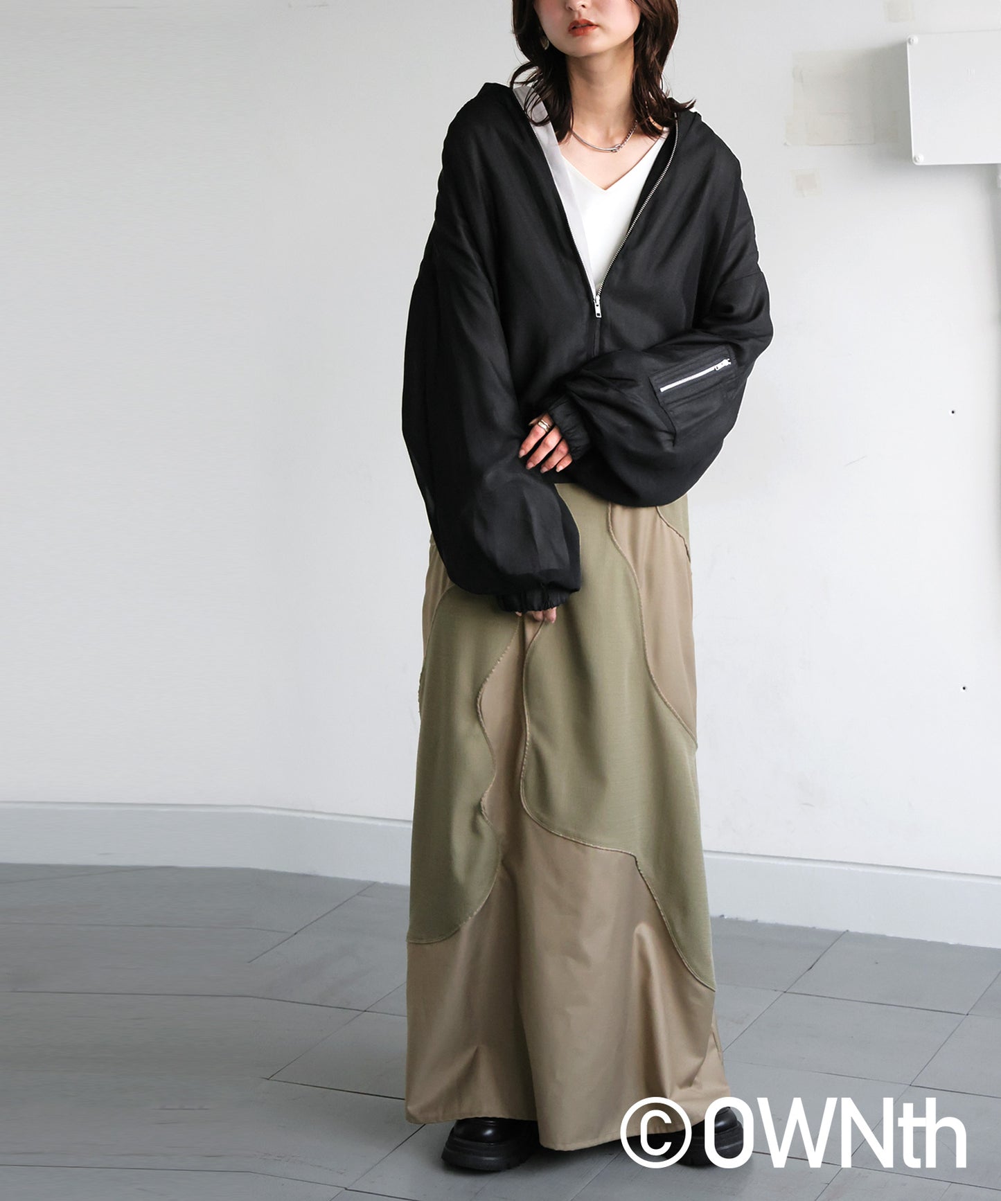 OWNth Sheer Blouson Ladies