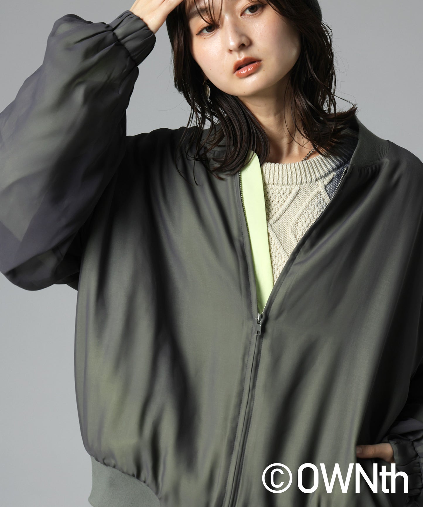 OWNth Sheer Blouson Ladies