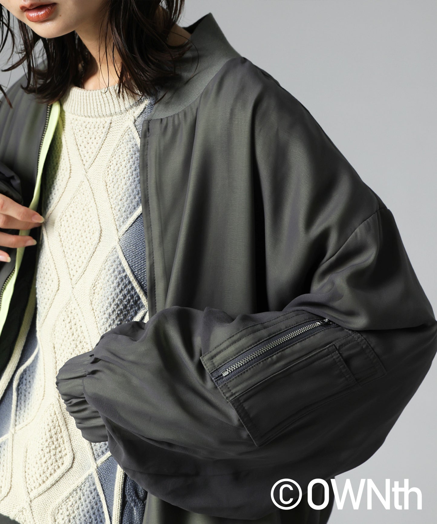 OWNth Sheer Blouson Ladies