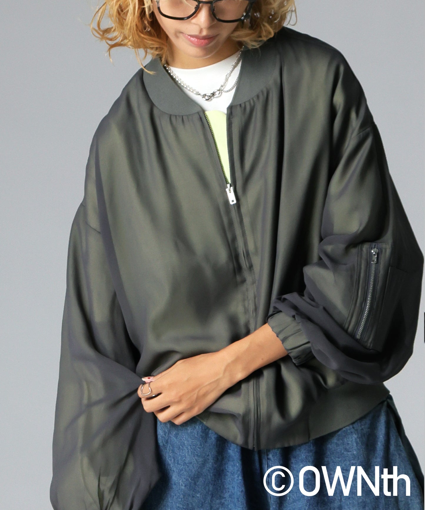 OWNth Sheer Blouson Ladies