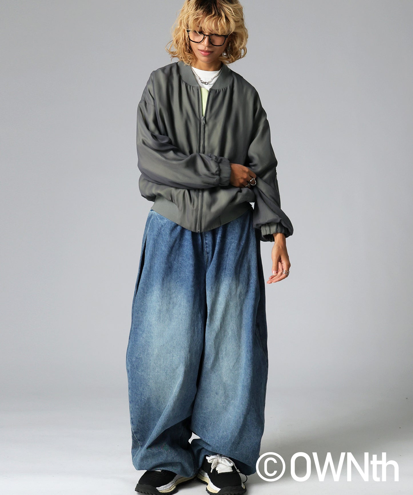 OWNth Sheer Blouson Ladies