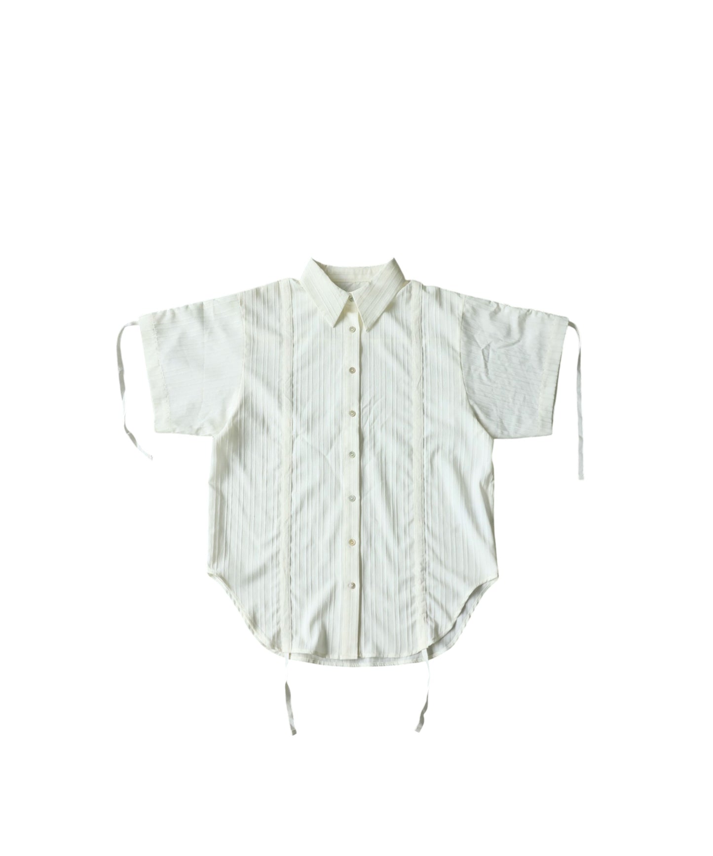 OWNth Gathered 2-Way Shirring Shirt Ladies