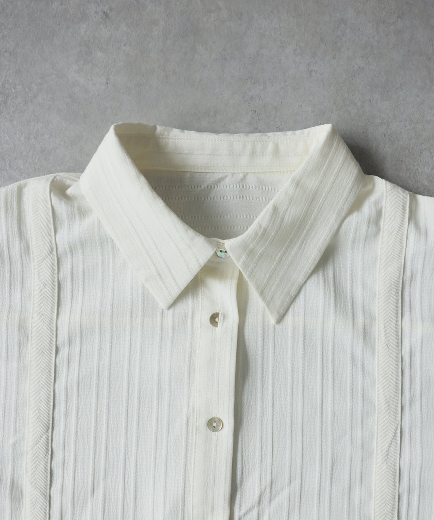 OWNth Gathered 2-Way Shirring Shirt Ladies