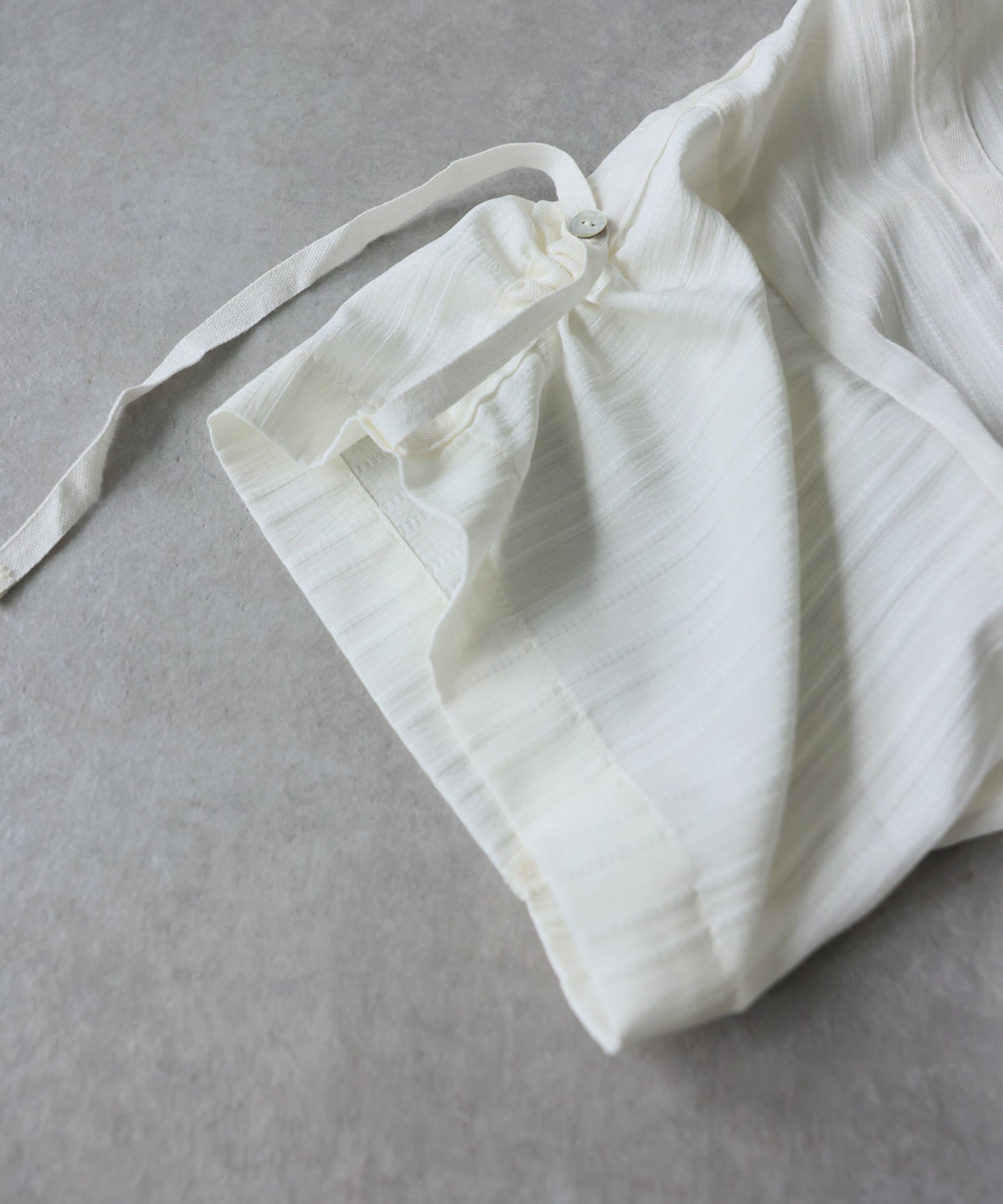 OWNth Gathered 2-Way Shirring Shirt Ladies