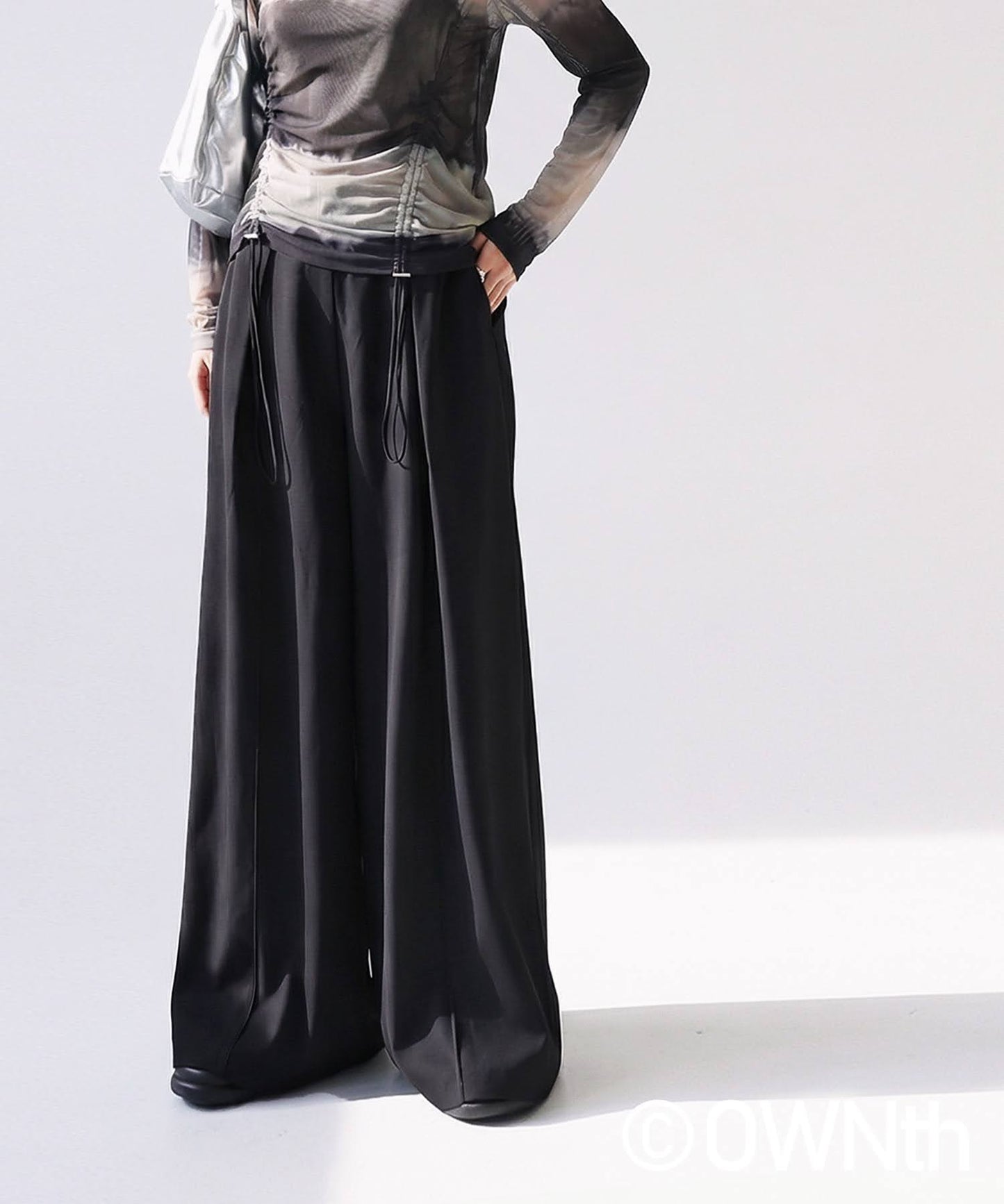 OWNth Tuck Wide Pants Ladies