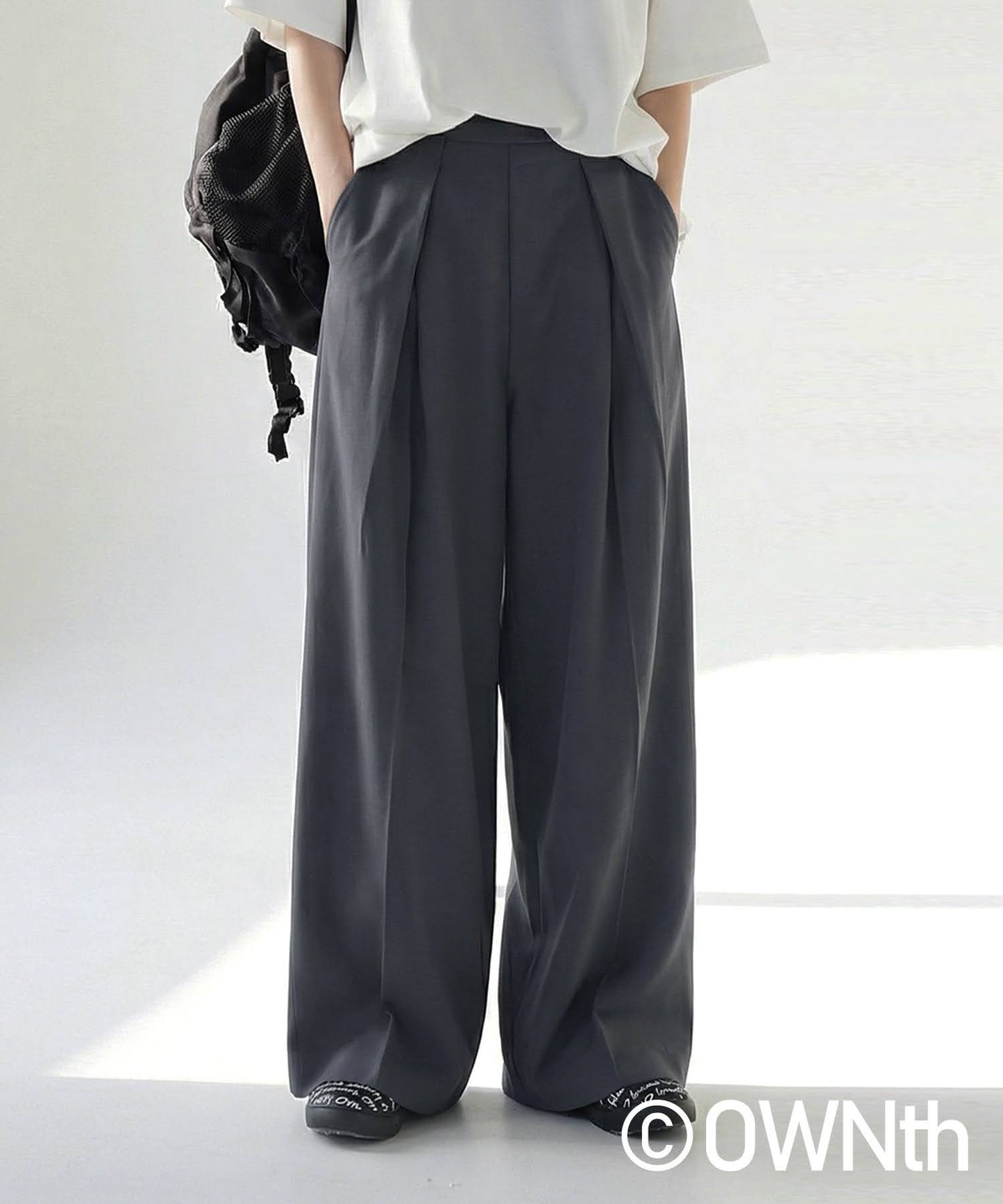 OWNth Tuck Wide Pants Ladies