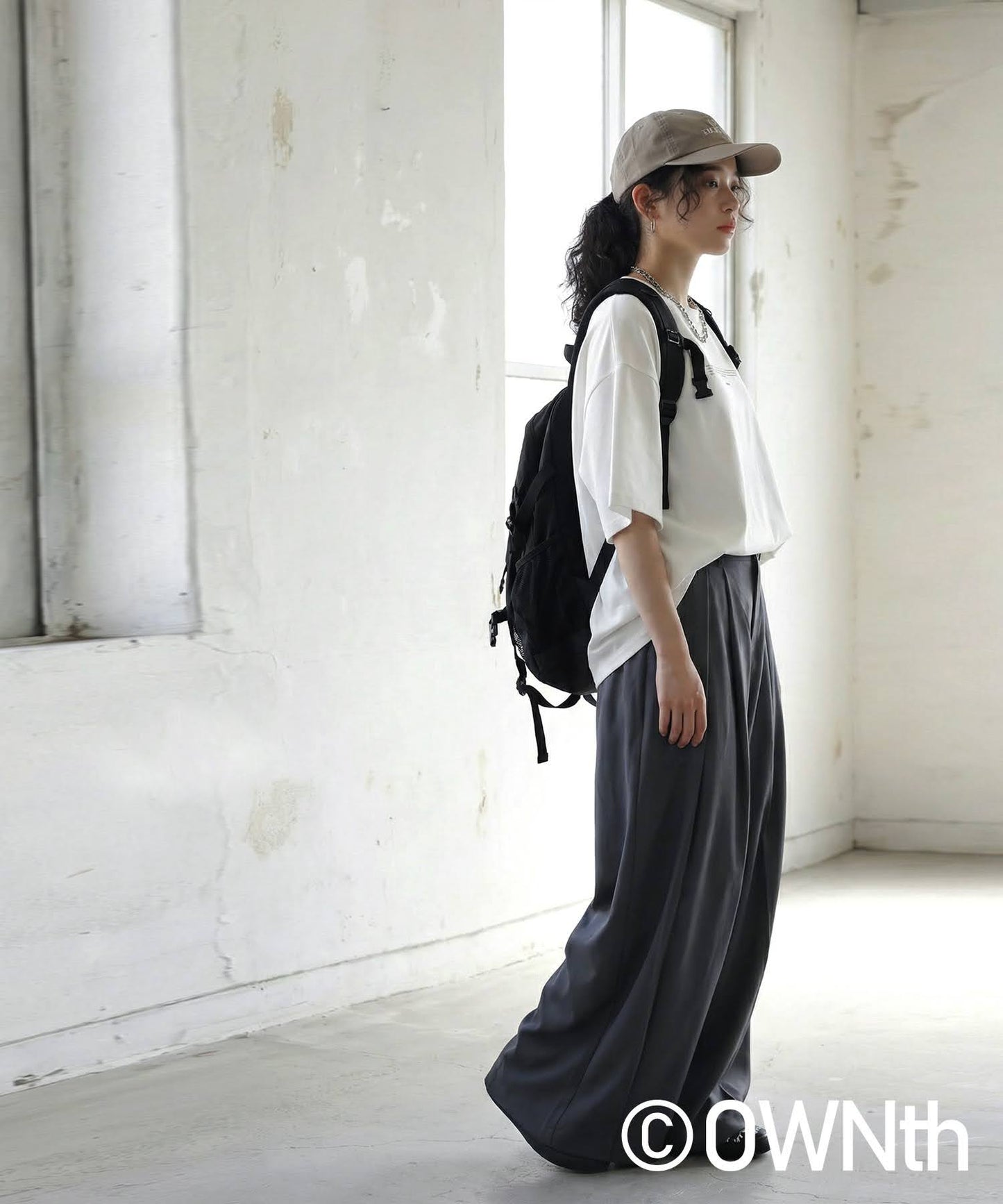 OWNth Tuck Wide Pants Ladies