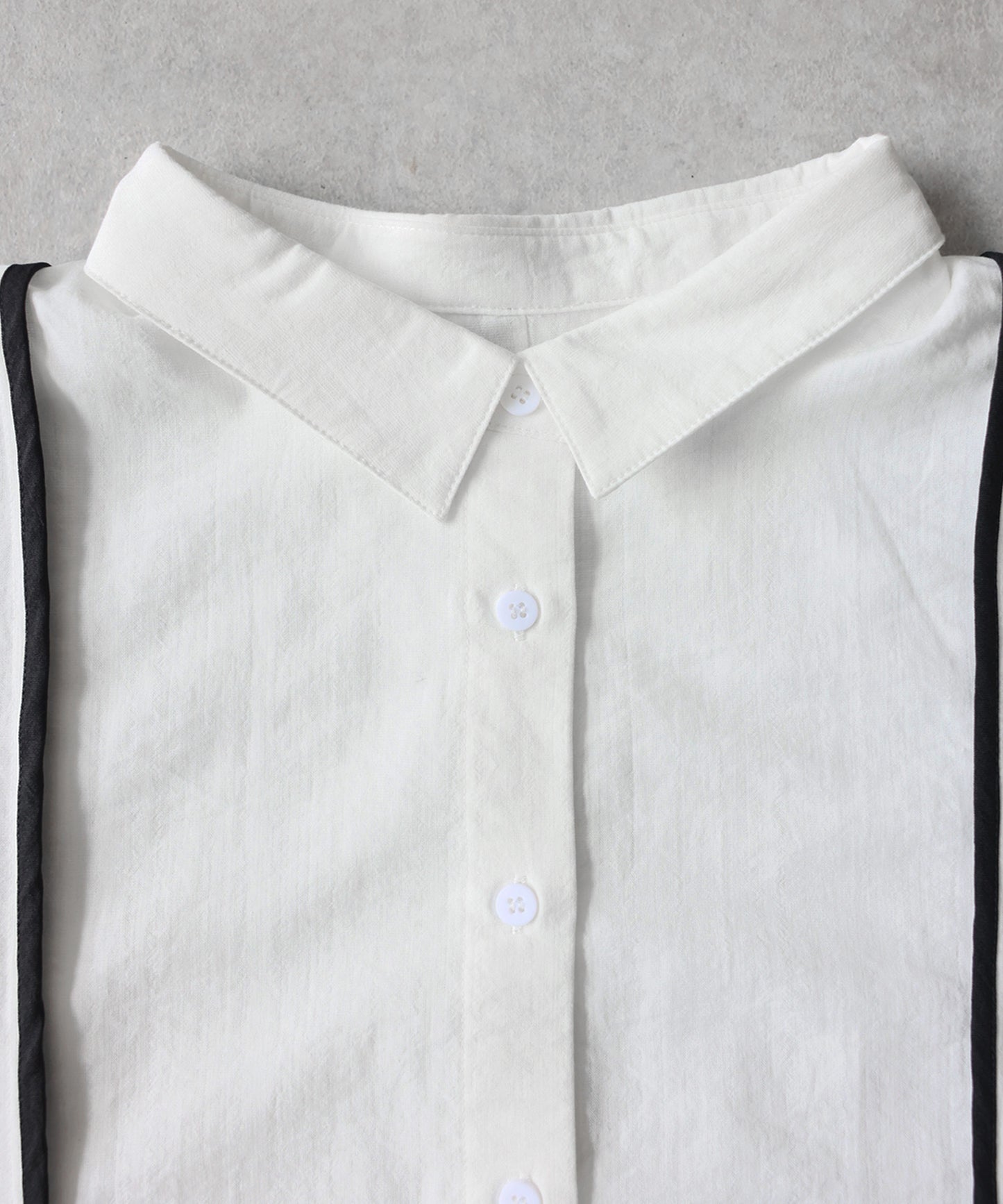 OWNth Flared Shirt With Contrasting Piping Ladies